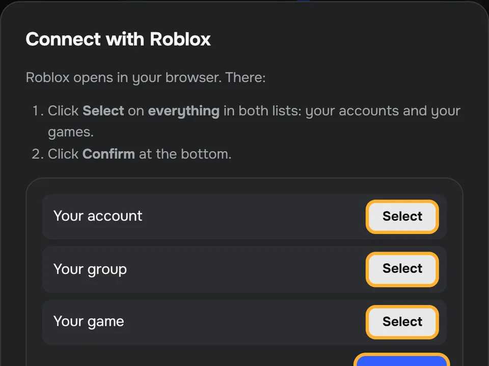 The API key box in the app